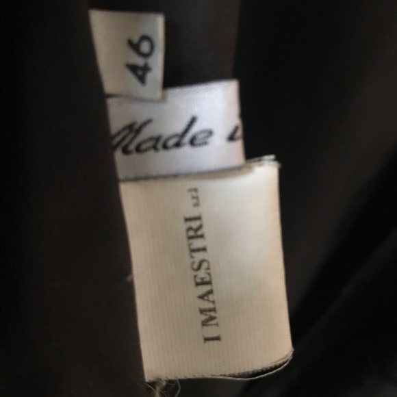 Maestri Italy leather jacket with button in wool liner sz 46 as new on sale - Picture 6 of 7